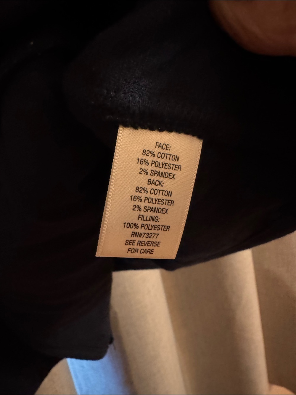 Sonoma Navy Blue Quilted Zip-Front Pea Coat - Picture 3 of 3